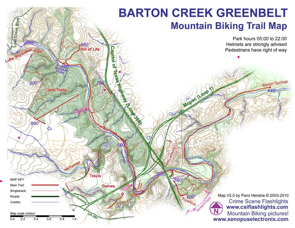 greenbelt ನಕ್ಷೆ ಆಸ್ಟಿನ್